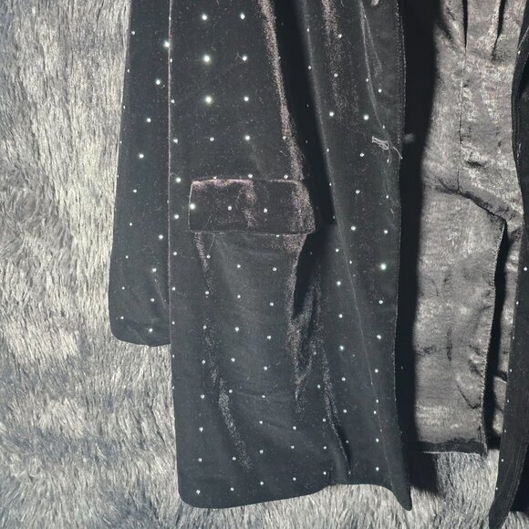 Endless Rose Womens Velvet Rhinestone Blazer Jacket XL New With Tags - Picture 4 of 12